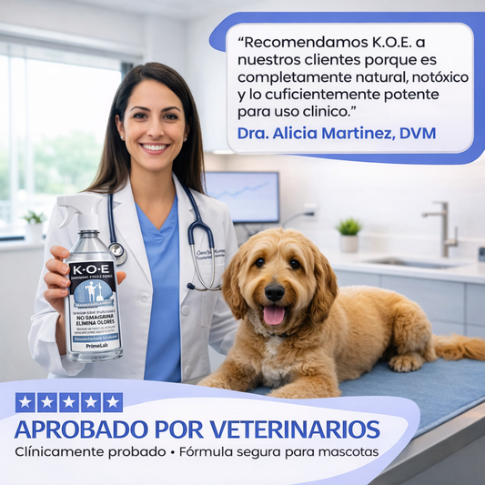 Eliminador de olores y manchas de mascotas